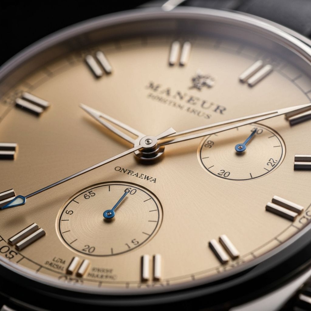 Bueche-Girod Tigers Eye 18K Gold Watch detail 1